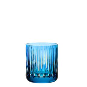 copo de cristal lapidado azul claro whisky ferdan home a