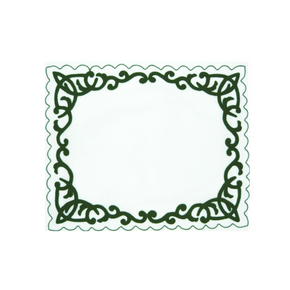 jogo americano bordado ornato esmeralda ferdan home