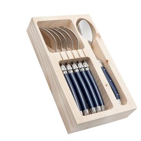 set de colheres de mesa azul marinho laguiole la tour ferdan home