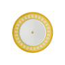 prato de sobremesa signum amarelo swarovski