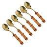 set de colheres de mesa bambu gold ferdan home b