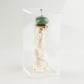 caixa de acrilico m quartzo verde e seda ferdan home a