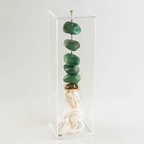 caixa de acrilico g quartzo verde e seda ferdan home a