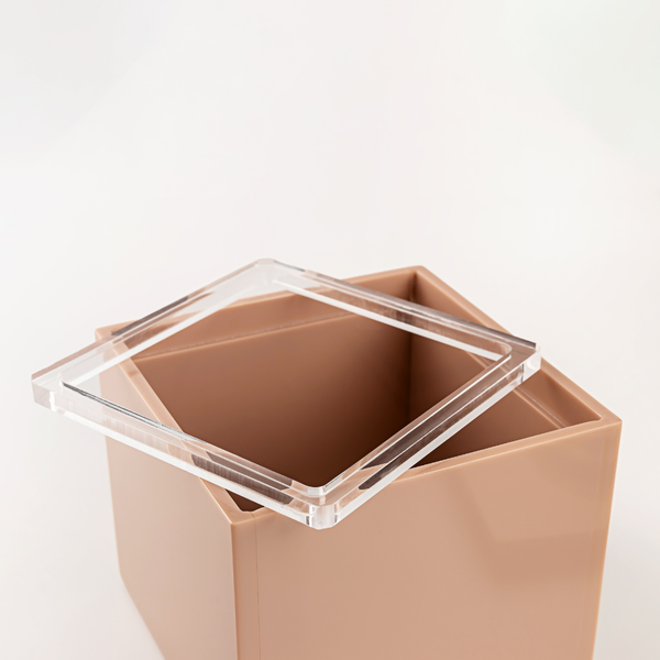 lixeira de bancada camelia camel ferdan home c