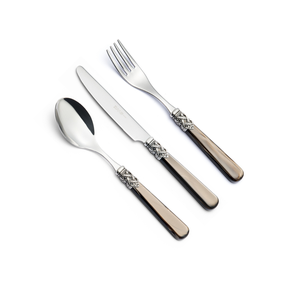 conjunto de talheres de sobremesa ginevra brown eme ferdan home