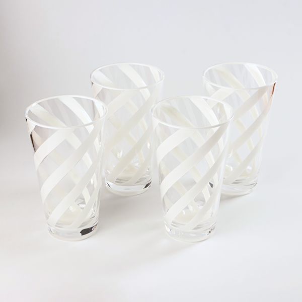 conjunto de 4 copos de acrilico long drink twister perola ferdan home b