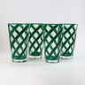 conjunto de 4 copos de acrilico long drink twister verde ferdan home a