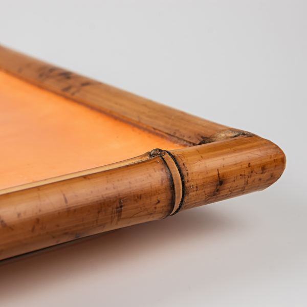 bandeja retangular paraty laranja ferdan home c