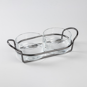 petisqueira dupla veneto grafite ferdan home a