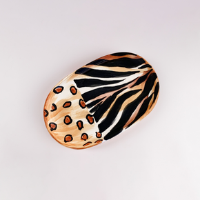 petisqueira oval animal print ferdan home b