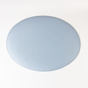 jogo americano oval em couro light blue ferdan home a