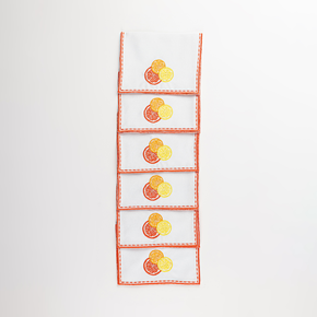 set de guardanapos para coquetel citrica ferdan home a