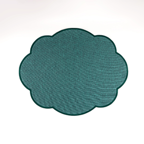 jogo americano oval verde escuro a