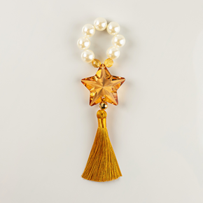 porta guardanapo tassel estrela ambar ferdan home a