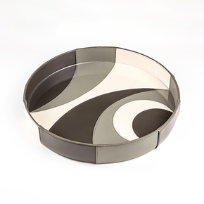 bandeja circles chumbo off white cinza p a