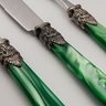 set de talheres de mesa napoleon pearl green eme ferdan home b