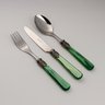 set de talheres de sobremesa napoleon pearl green eme ferdan home a